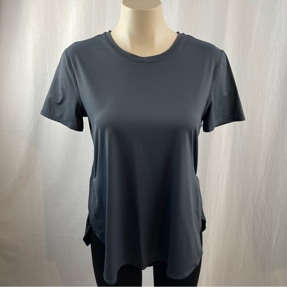 Athleta Dark Grey (Matches ALO Yoga Anthracite) Short Sleeve Hi-Low T-Shirt S - Picture 1 of 8